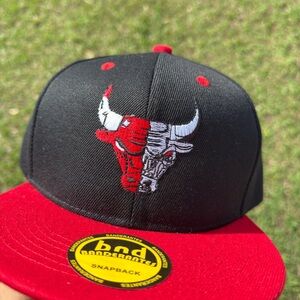 BDG Snapback Cap - Black and Red